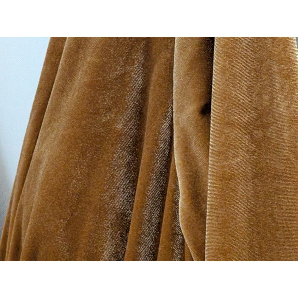 Jenny Yoo Ryland Velvet Gown in Marigold - Long Sleeve Maxi Dress - Size 18 - Picture 5 of 11